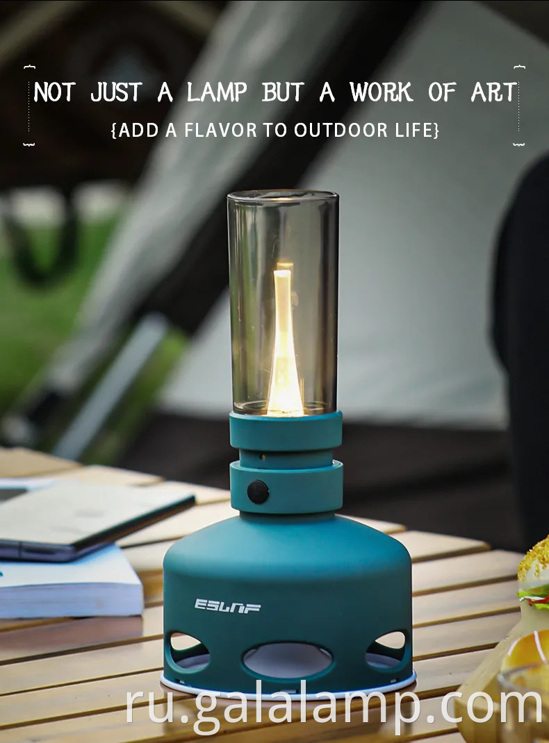 Современная USB -аккумуляторная лампа для керосина для внутреннего декора